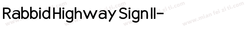 Rabbid Highway Sign II字体转换